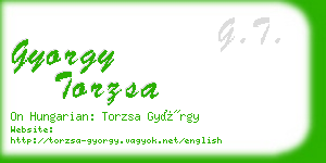 gyorgy torzsa business card